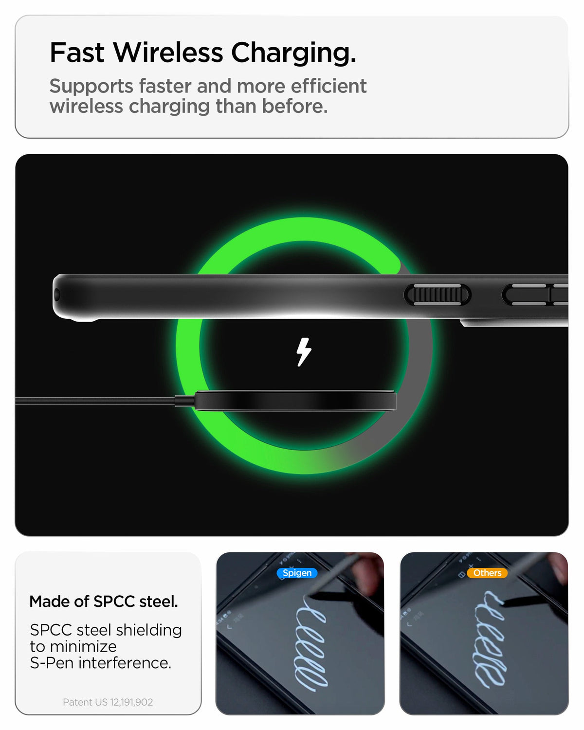 ACS11055 - Fast Wireless Charging. Supports faster and more efficient wireless charging than before