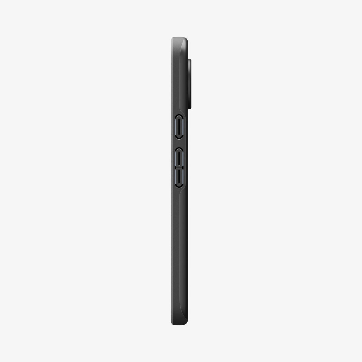 ACS09699 - Pixel 10, Pixel 10 Pro Thin Fit (MagFit) in black showing the side