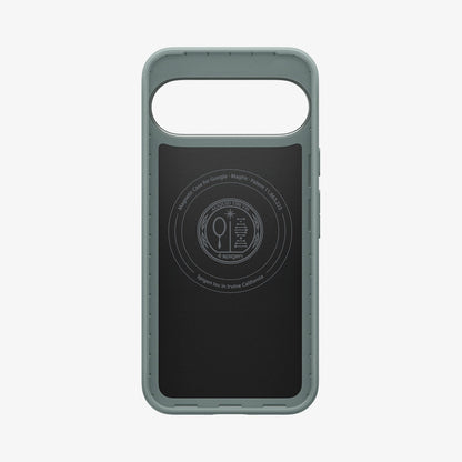 ACS09701 - Pixel 10, Pixel 10 Pro Thin Fit (MagFit) in Sage Green showing the back