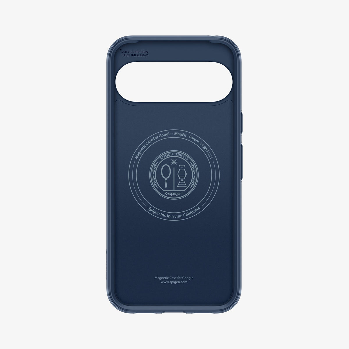 ACS09733 - Pixel 10 Pro XL Case Parallax (MagFit) in midnight blue showing the inside of case