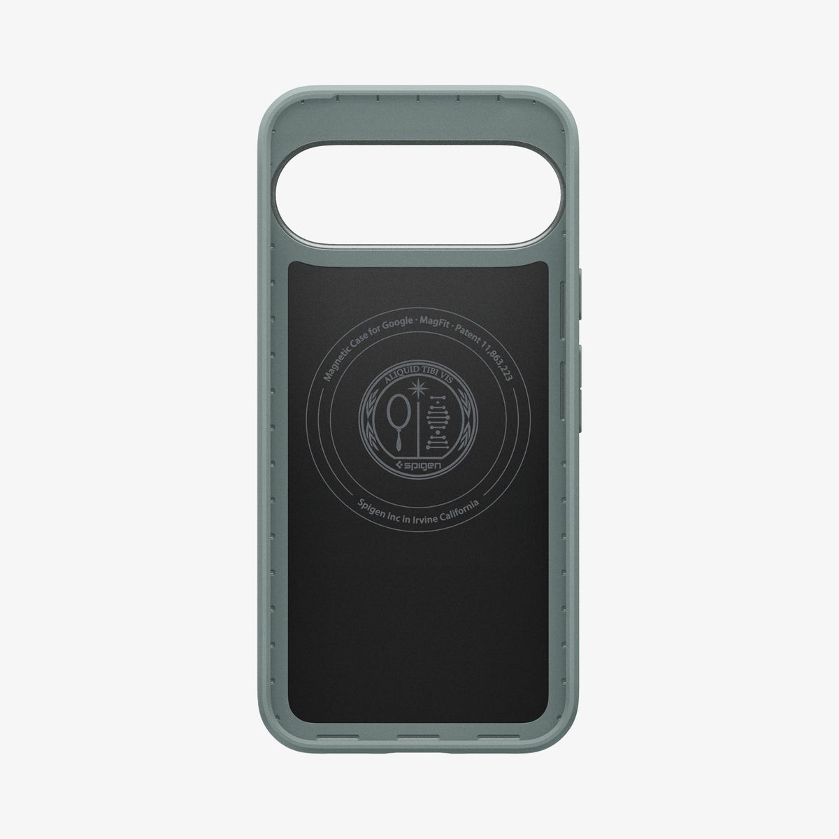 ACS09724 - Pixel 10 Pro XL Thin Fit (MagFit) in Sage Green showing the back