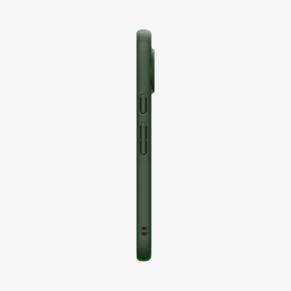 ACS11456 - Pixel 11 Pro XL Nano Pop (Mag Fit) Avo Green side profile showing responsive button covers, textured side grips, and integrated strap hole.