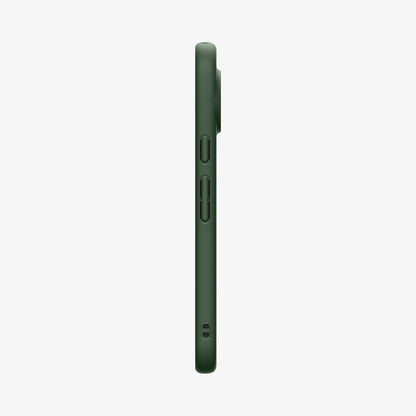 ACS11456 - Pixel 11 Pro XL Nano Pop (Mag Fit) Avo Green side profile showing responsive button covers, textured side grips, and integrated strap hole.