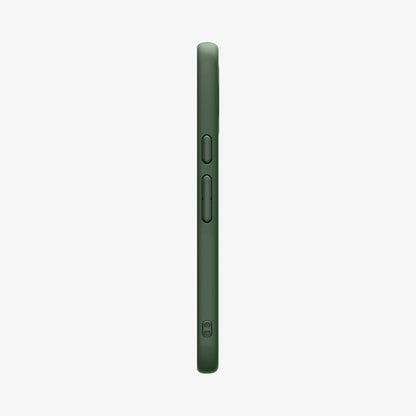 ACS11446 - Pixel 11 Nano Pop (Mag Fit) Avo Green side profile showing responsive button covers, textured side grips, and integrated strap hole.