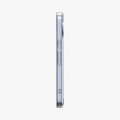 ACS11440 - Pixel 11 Ultra Hybrid Crystal Clear slim side profile showing responsive button covers, textured power button, precise cutouts, and a raised camera surround.