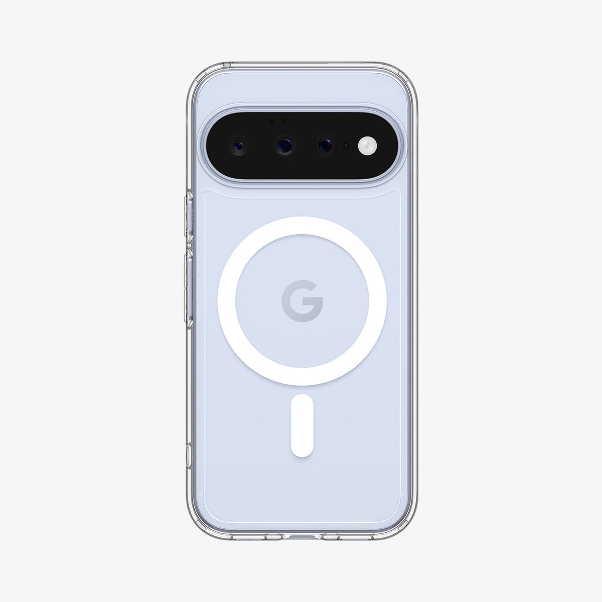 ACS11441 - Pixel 11 Ultra Hybrid (Mag Fit) Clear White case with a built in MagFit ring, camera protection, responsive button covers, and a slim profile.
