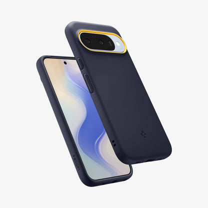 ACS09711 - Pixel 10 Pixel 10 Pro Case Nano Pop (MagFit) in blueberry navy showing the back, front and sides