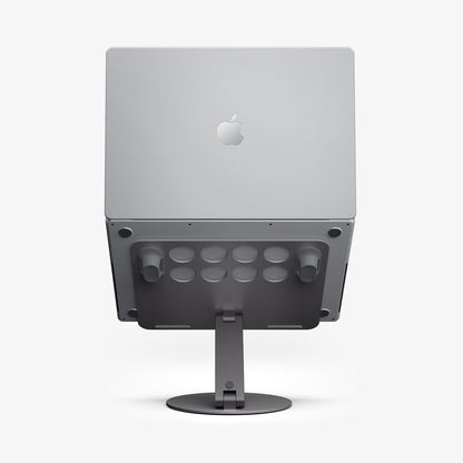 AMP09303 - Laptop Stand | LD206C in Space Gray showing the back with the device