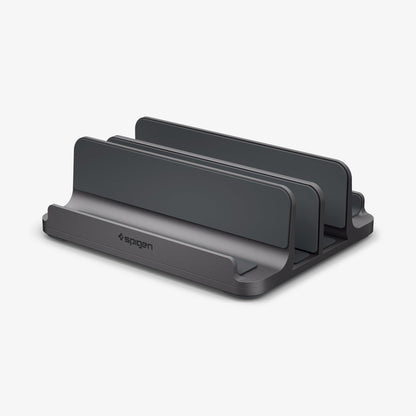 AMP10640 - Vertical Laptop Stand | LD208S4 in Space Gray showing front