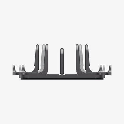 AMP10640 - Vertical Laptop Stand | LD208S4 in Space Gray showing side