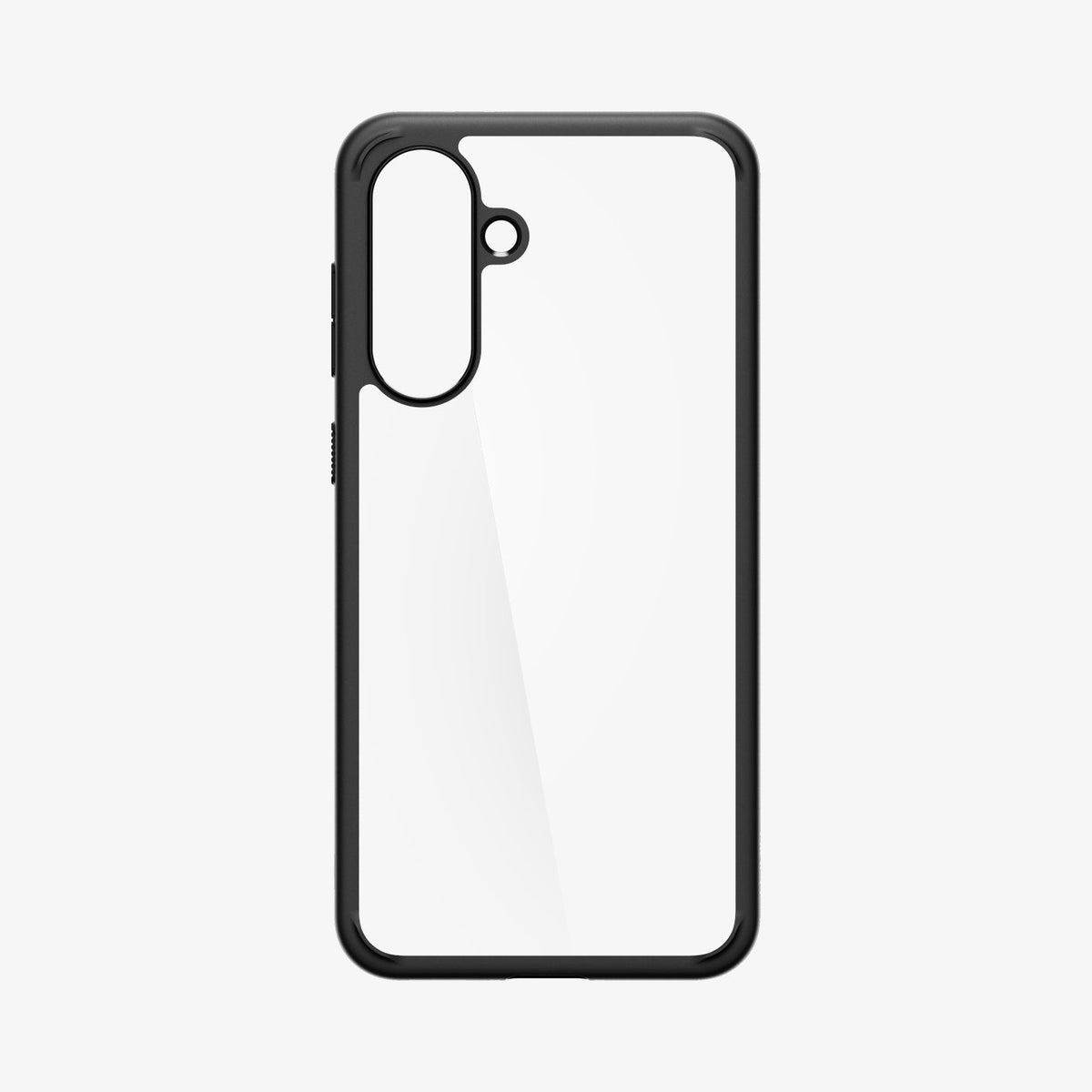 ACS09293 - Galaxy A56 5G Case Ultra Hybrid in Matte Black showing the back clear case with darker tpu frame
