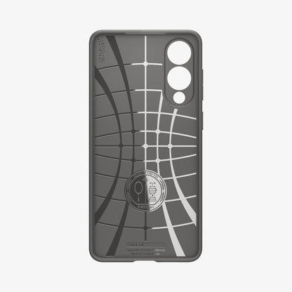 ACS09421 - Galaxy S25 Edge Case Liquid Air in Marble Gray showing the inner