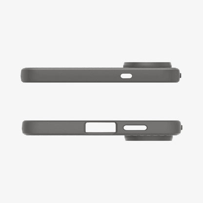 ACS09421 - Galaxy S25 Edge Case Liquid Air in Marble Gray showing the top and bottom
