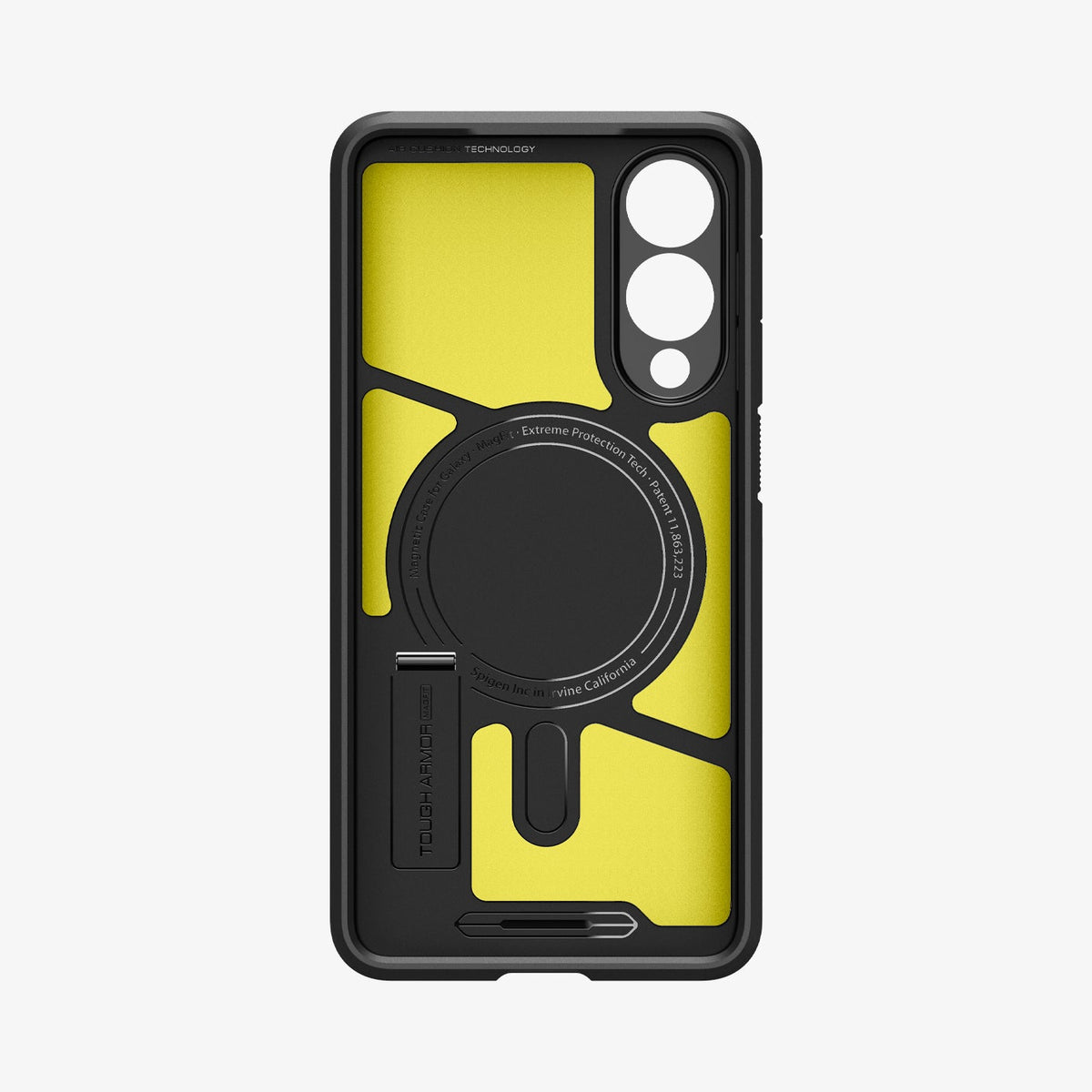 ACS09422 - Galaxy S25 Edge Case Tough Armor AI (MagFit) in Black showing the inner