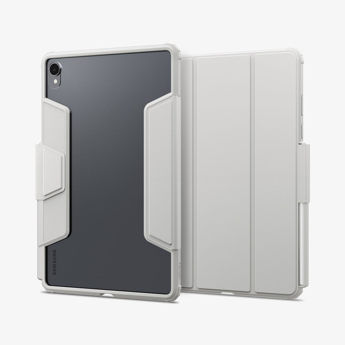 ACS10213 - Galaxy Tab S11 Series Ultra Hybrid Pro in Gray showing front and clear back
