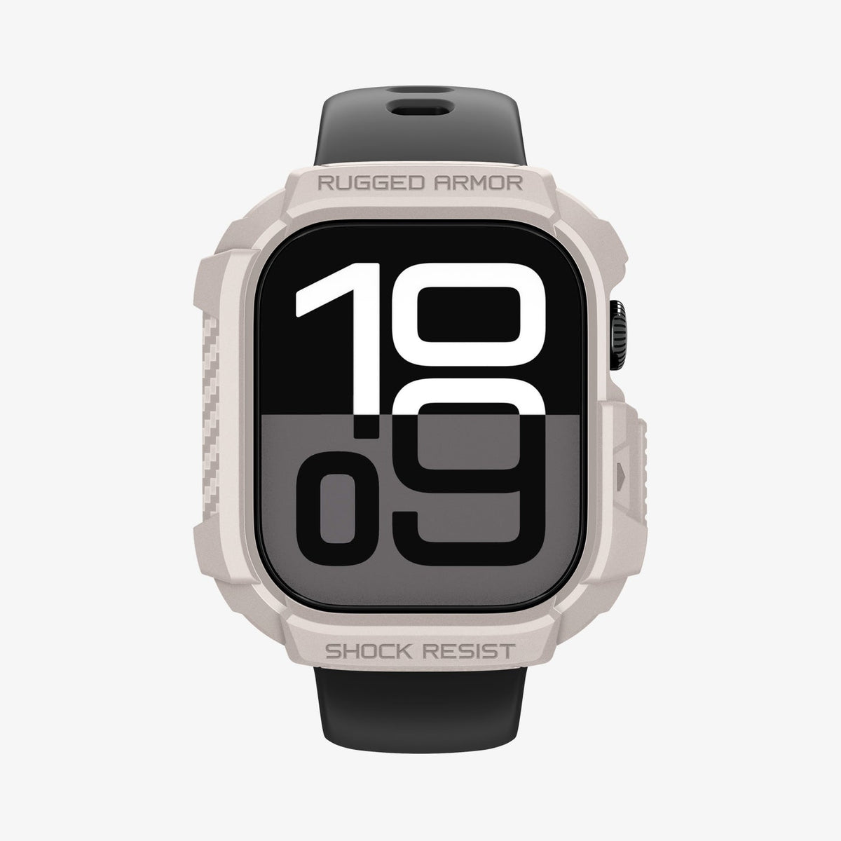 ACS10493 - Apple Watch 10/11 (42mm) Rugged Armor 2 in Dune Beige showing the front