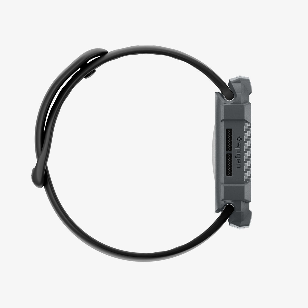 ACS10500 - Apple Watch 10/11 (46mm) Rugged Armor 2 in Dark Gray showing the side