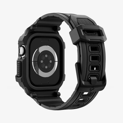 ACS10503 - Apple Watch 10/11 (46mm) Rugged Armor Pro 2 in Matte Black showing the back