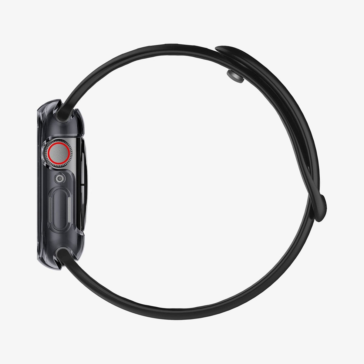 ACS01838 - Apple Watch Series (44mm) Case Ultra Hybrid in space crystal showing the side