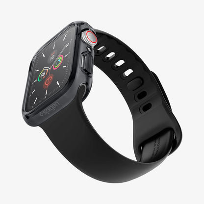 ACS01838 - Apple Watch Series (44mm) Case Ultra Hybrid in space crystal showing the front, bottom and side