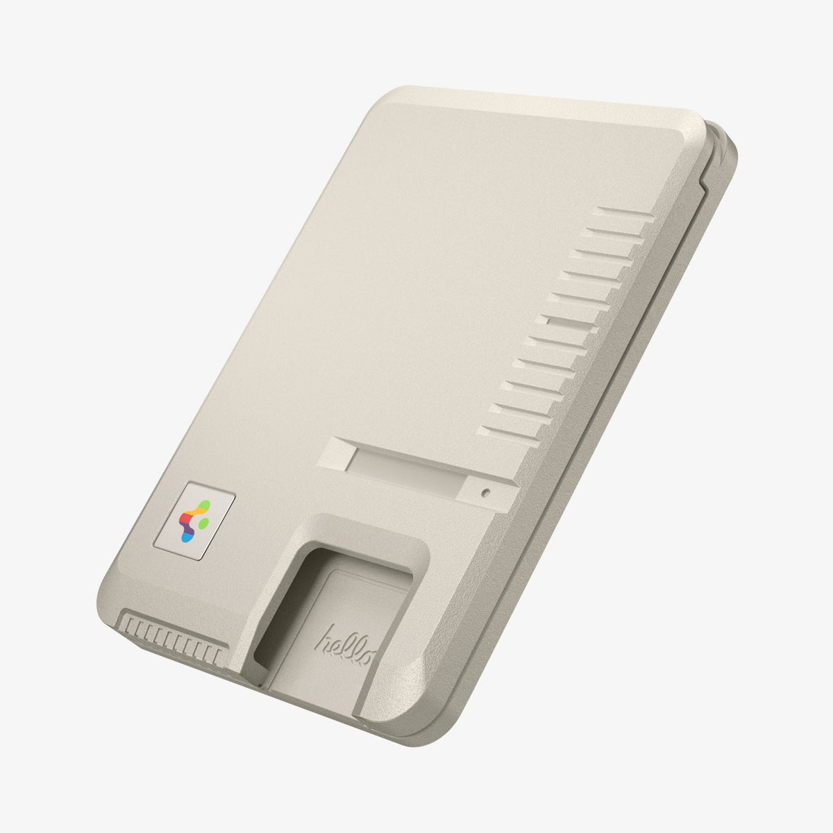 AFA10949 - Classic LS Card Holder (Mag Fit) in Stone showing the side