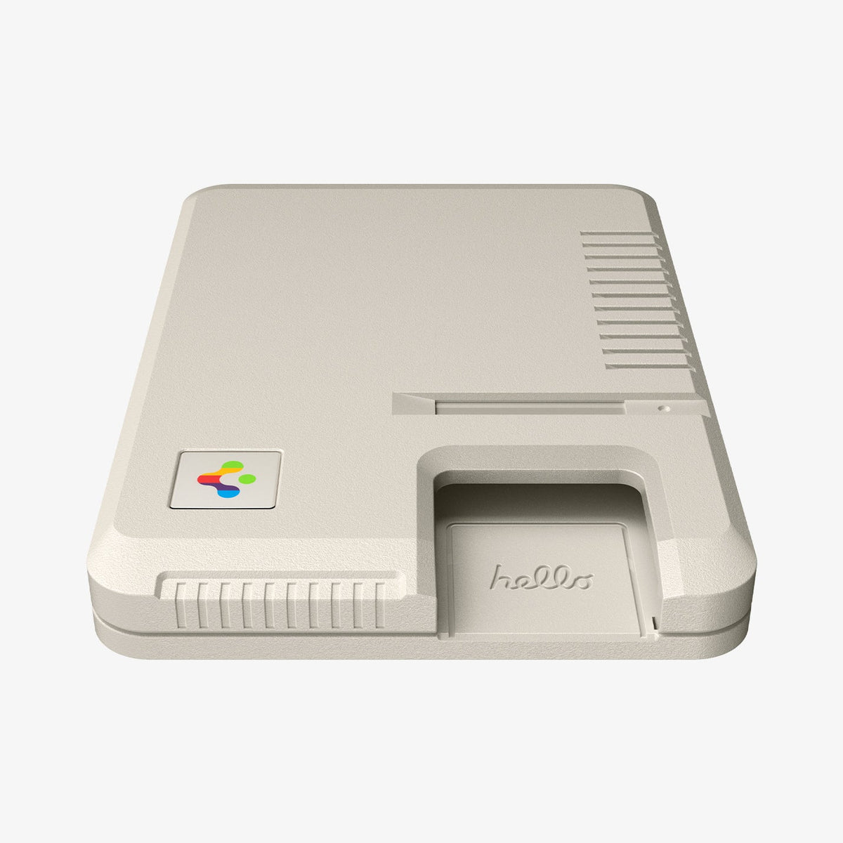 AFA10949 - Classic LS Card Holder (Mag Fit) in Stone showing the front and bottom