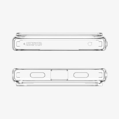 ACS11430 - Pixel 11 Pro Ultra Hybrid Crystal Clear top and bottom views highlight precise cutouts, speaker openings, charging port access, and a clean fit.