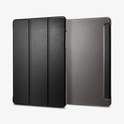 ACS10553 - Galaxy Tab A Series - Smart Fold Matte Black showing front and back