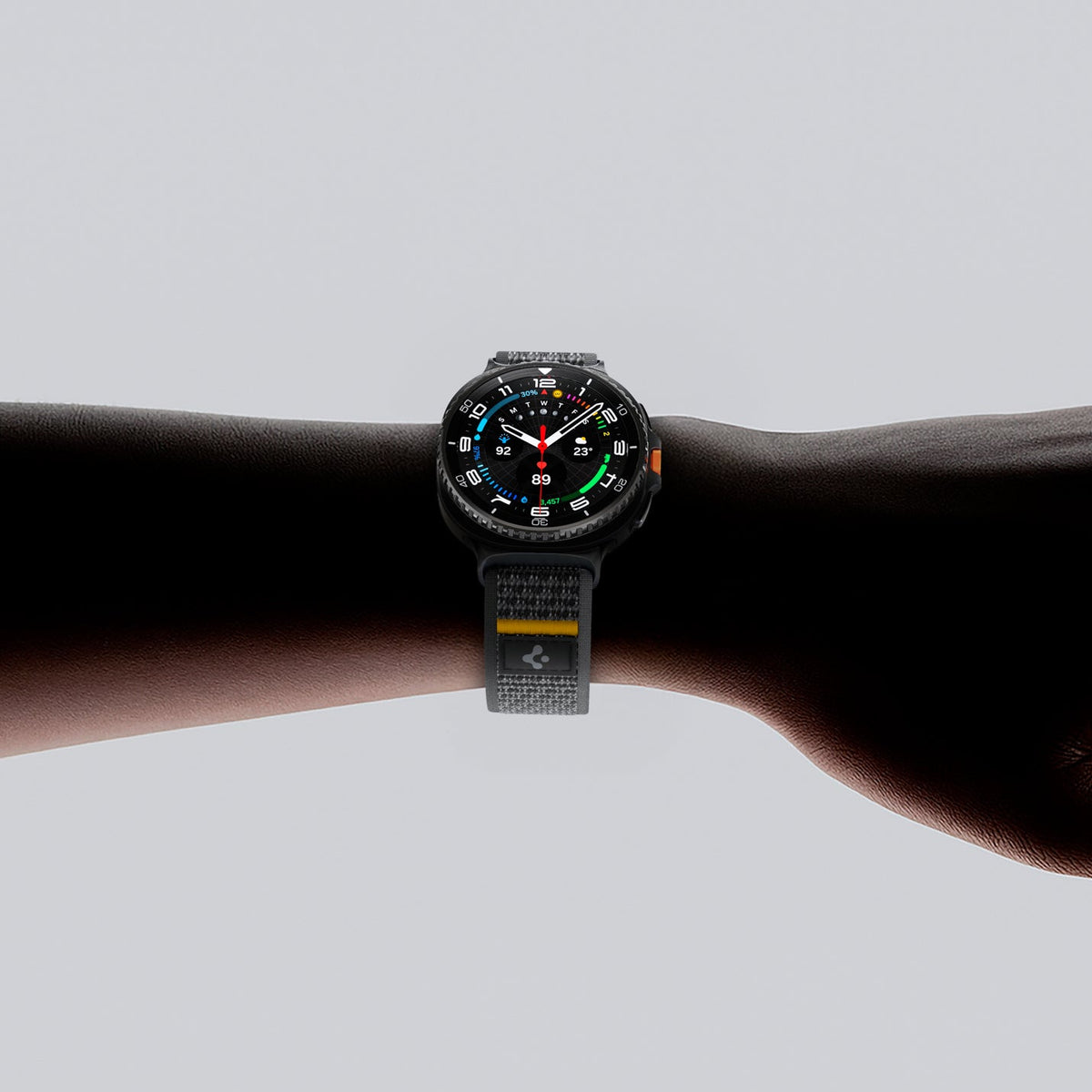 AMP10111 - SWi-9 Series - Athlex Air in Active Black showing product with band
