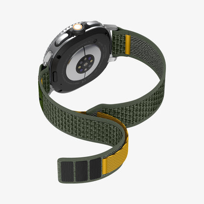 AMP10113 - Galaxy Watch 9 Series - Athlex Air in Active Green showing the back, partial sides, inner side and bottom