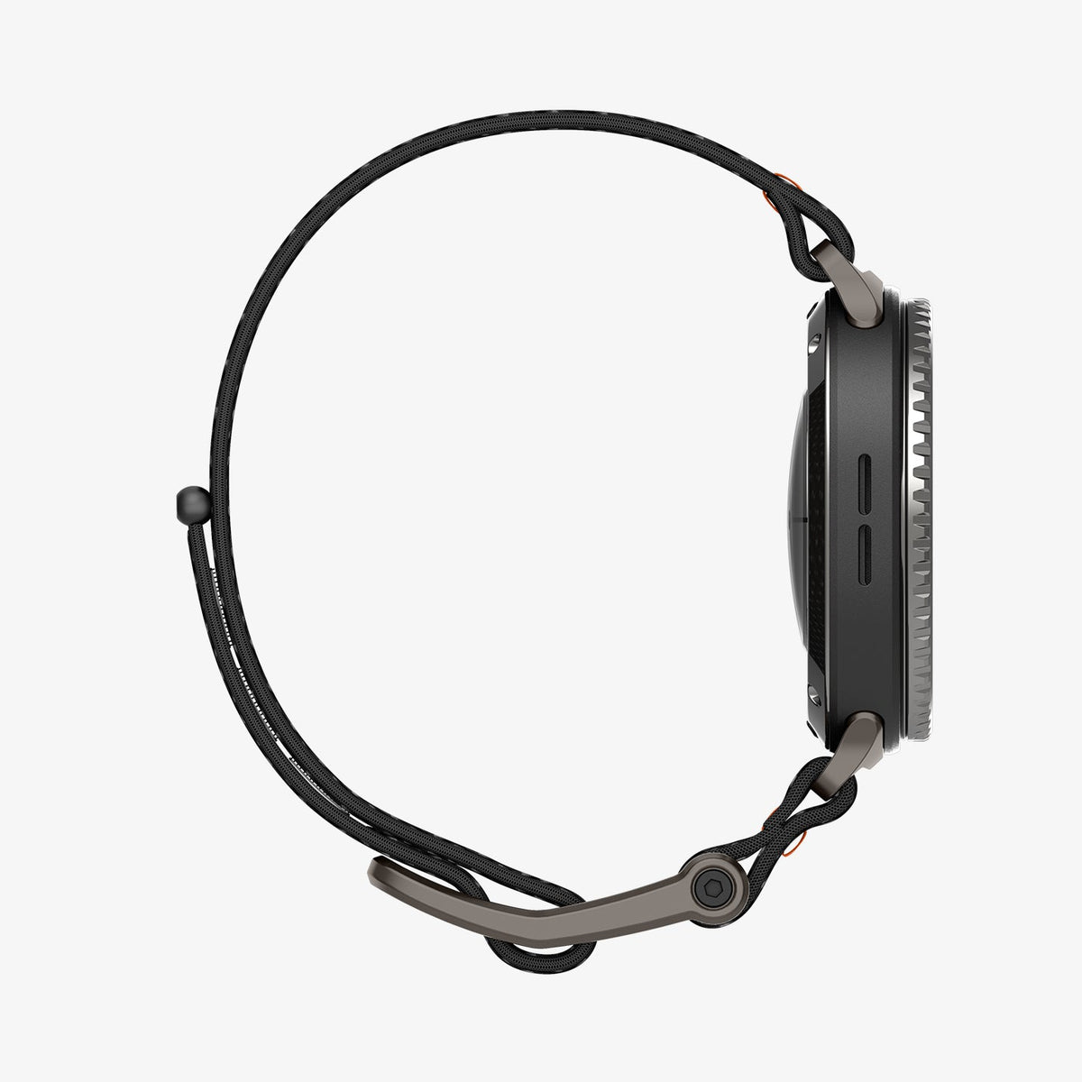 AMP10116 - SWi-9 Series DuraPro Flex band in black showing the side