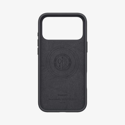 ACS09902 - iPhone 17 Pro Max Silicone Fit (MagFit) Case in black showing the inside of case