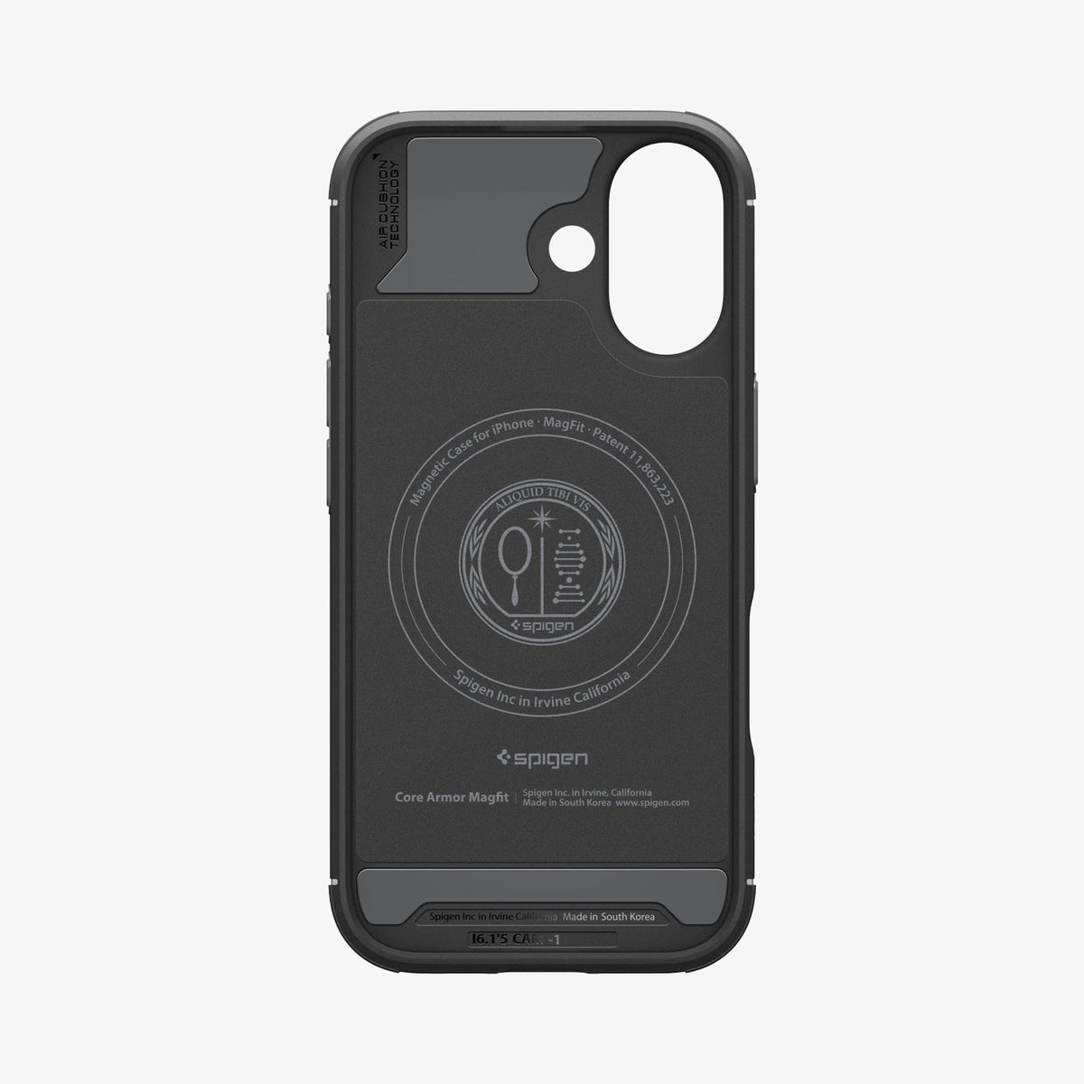 ACS09645 - iPhone 17 Core Armor (MagFit) in Matte Black showing inner case