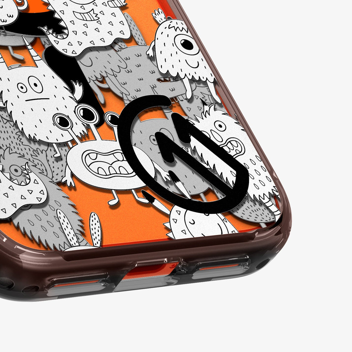 ACS11233 - iPhone 17 Pro case c11 Inkverse Edition (Mag Fit) showing the partial bottom zoomed in