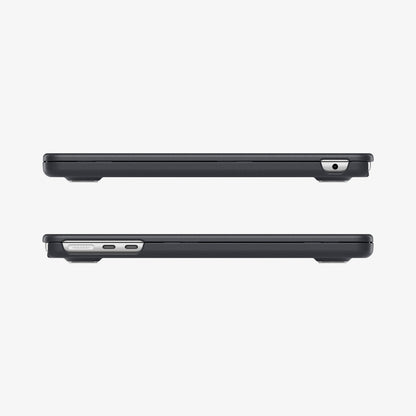 ACS11269 - MacBook Air 13-inch Nano Pop Black Sesame showing side views with open cutouts for ports and ventilation