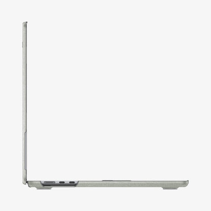 ACS10974 - MacBook Air 13-inch in Heather Gray showing the side