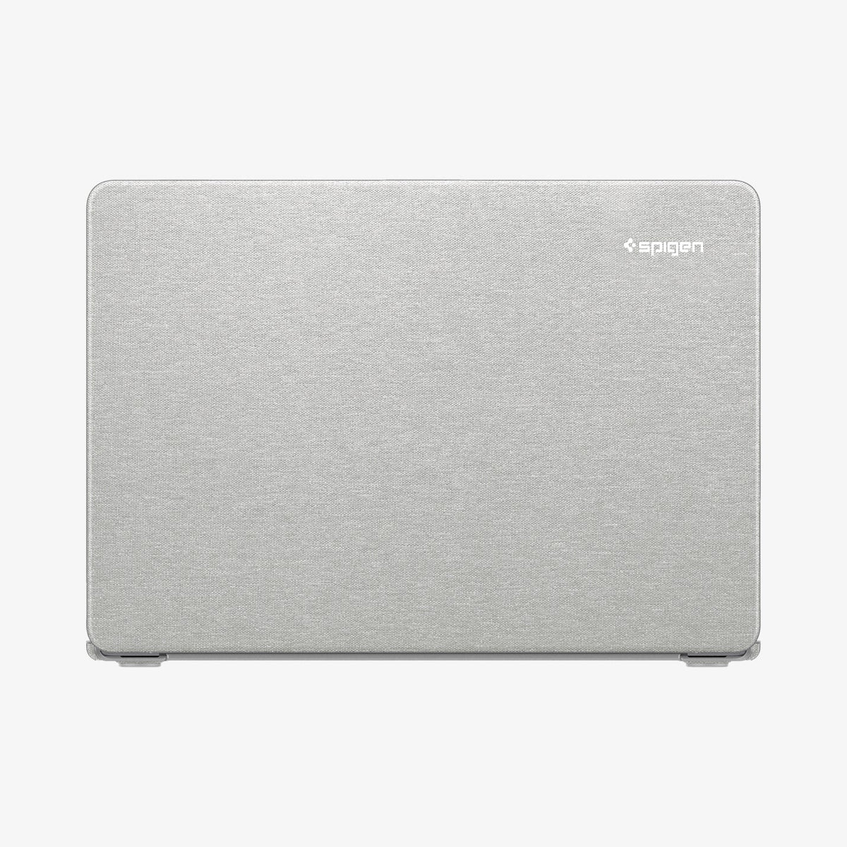 ACS10974 - MacBook Air 13-inch in Heather Gray showing the top