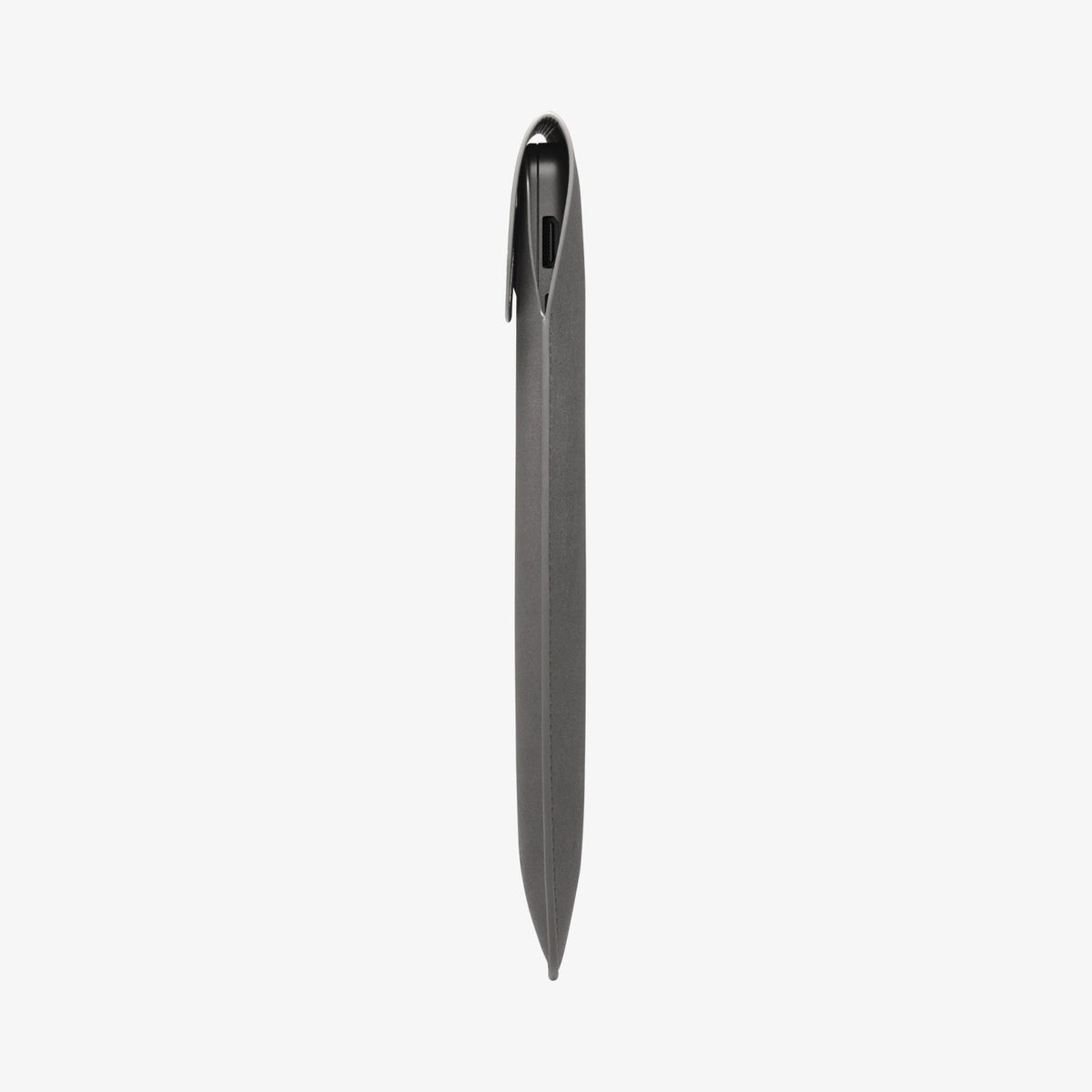 AFA06418 - Spigen Valentinus MacBook Sleeve side profile showing slim leather design with device inside