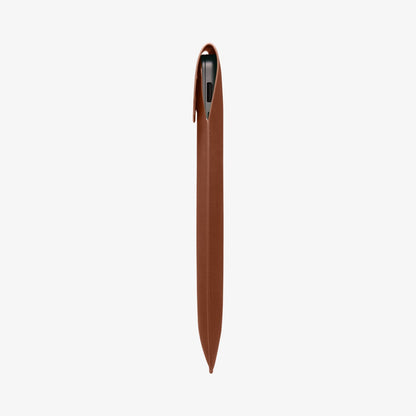 AFA06419 - MacBook Pro 16-inch Valentinus Laptop Pouch in Classic Brown showing slim leather design with device inside
