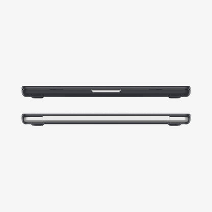 ACS11272 - MacBook Pro 14-inch Nano Pop Black Sesame showing front and rear edge views of the laptop case with a slim fitted profile