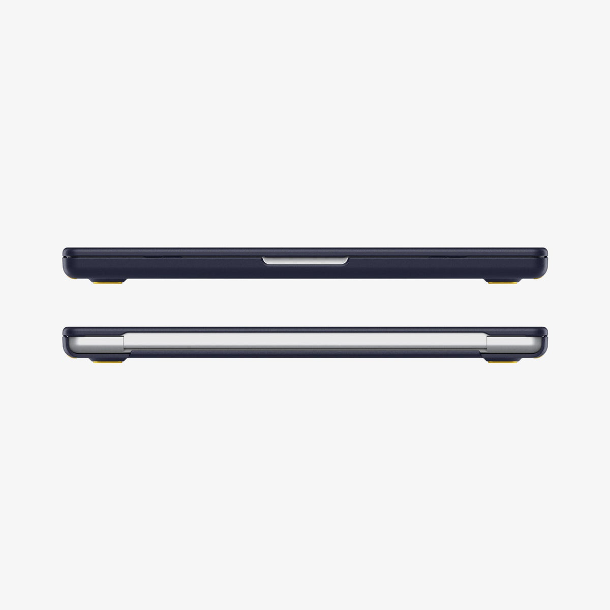 ACS11274 - MacBook Pro 16-inch Nano Pop Blueberry Navy showing front and rear edge views of the laptop case with a slim fitted profile