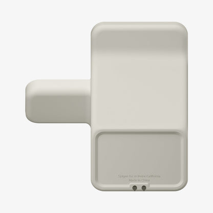 AMP09173 - Magsafe Duo Charger Stand (Mag Fit) in Dune Beige showing the back.