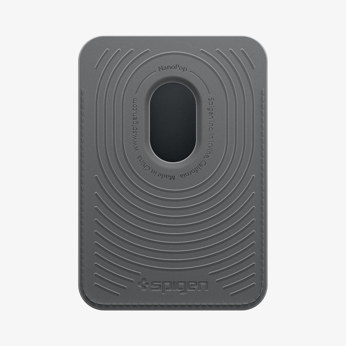 AFA06997 - MagSafe Card Holder Nano Pop (Mag Fit) in Black Sesame showing the back