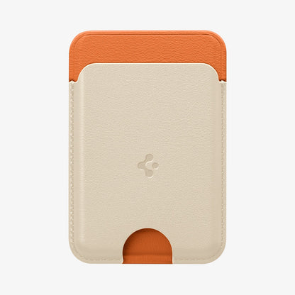 AFA11341 - MagSafe Card Holder Nano Pop (Mag Fit) in Orange Beige showing front