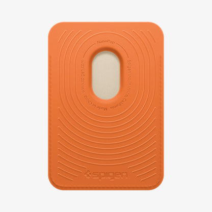 AFA11341 - MagSafe Card Holder Nano Pop (Mag Fit) in Orange Beige showing back