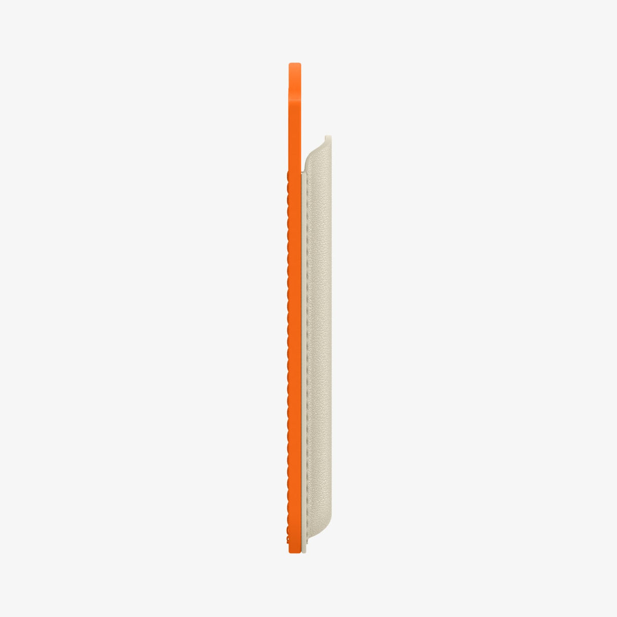 AFA09233 - Galaxy S25 Case MagSafe Card Holder Nano Pop (MagFit) in Orange Beige showing the side
