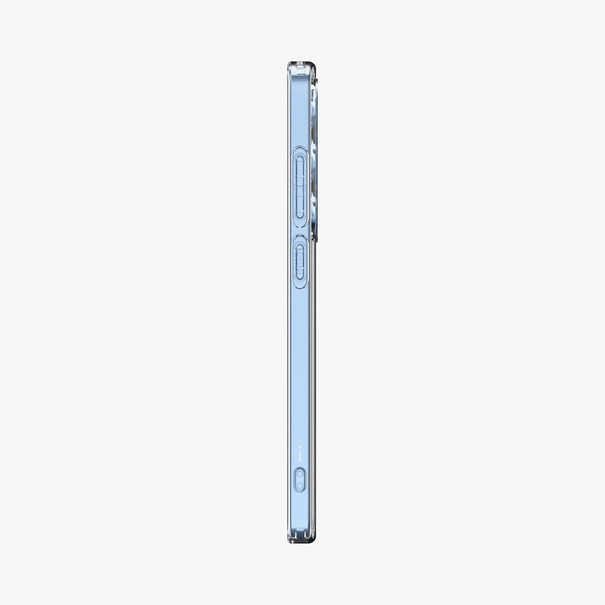 ACS08948 - Galaxy S25 Ultra Case Liquid Crystal in Crystal Clear showing the side