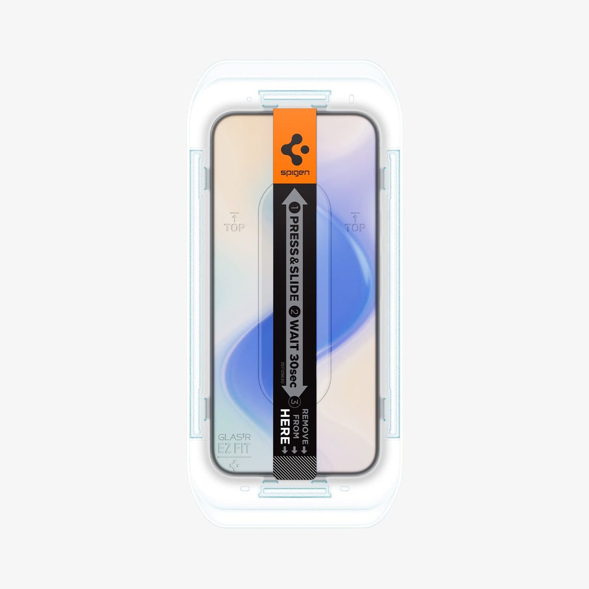 AGL09312 - Pixel 10 / Pixel 10 Pro GLAS.tR EZ Fit Privacy Screen Protector showing the front with ez fit tray on device