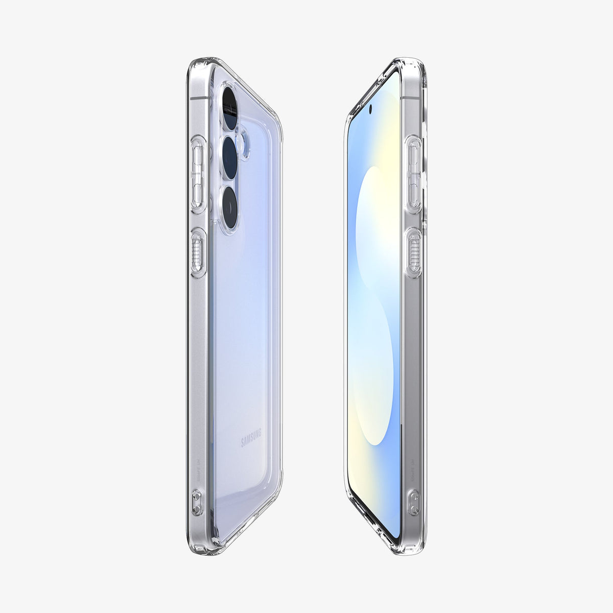 ACS10026 - Galaxy S25 FE Series Ultra Hybrid in Crystal Clear showing front and back of the case