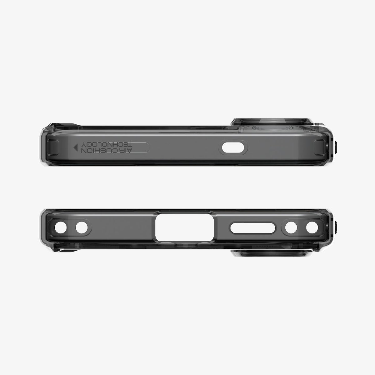 ACS10966 - Galaxy S26 Plus Case Ultra Hybrid Zero One (Mag Fit) Black showing the top and bottom